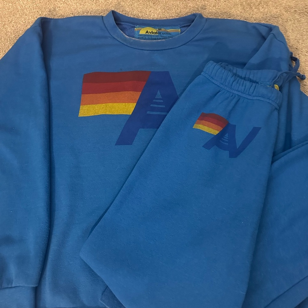 Aviator Nation Crewneck and Sweatpants Set - Picture 2 of 10
